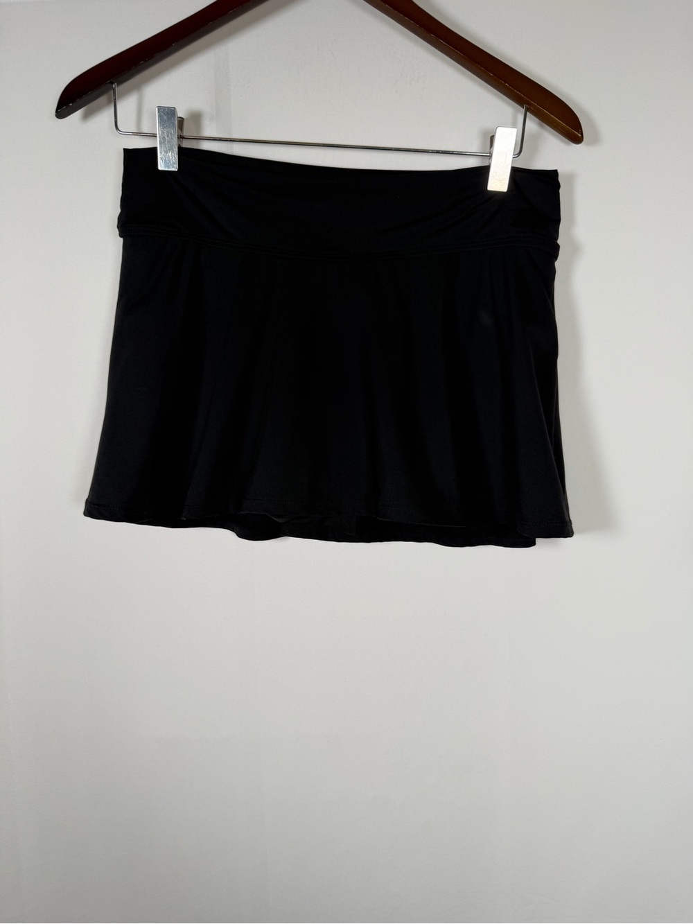 Anne Cole Black Swim Skirt Bikini Bottom